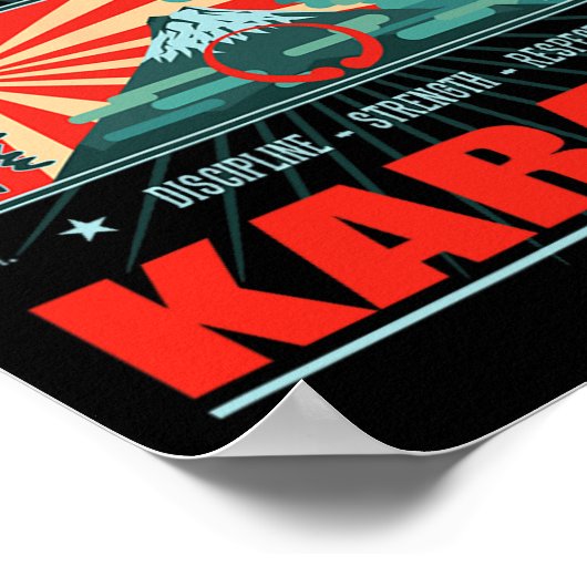 Goju Ryu Karate Kanji Poster (Ecke)