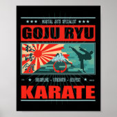 Goju Ryu Karate Kanji Poster (Vorne)