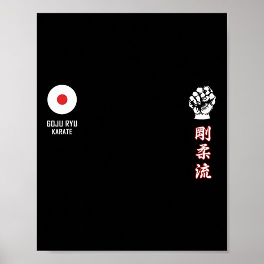 Goju Ryu Karate Poster (Vorne)