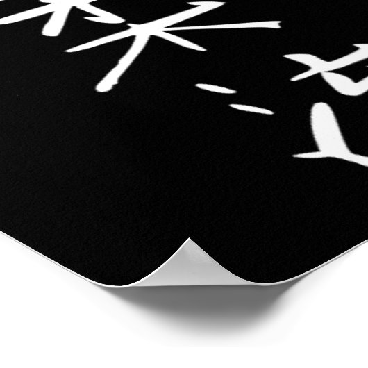 Goju-ryu Karate Style Symbol Martial Arts Training Poster (Ecke)