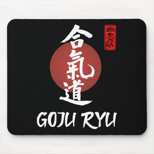 Goju Ryu Karate Uniform Goju Ryu Uniform Calligrap Mousepad (Vorne)