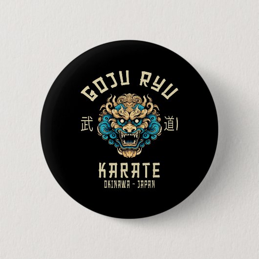 Goju Ryu Martial Arts Clothing Co. Goju Ryu Karate Button (Vorderseite)