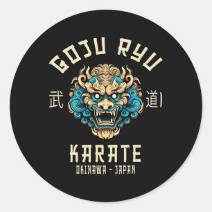 Goju Ryu Martial Arts Clothing Co. Goju Ryu Karate Runder Aufkleber