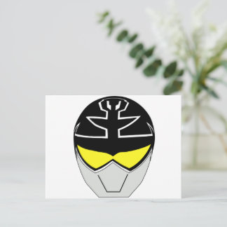 Gokai Super Mega Silberhelm Postkarte