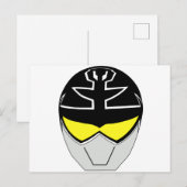 Gokai Super Mega Silberhelm Postkarte (Vorne/Hinten)