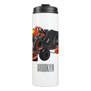 Gokart-Cartoon-Illustration Thermosbecher