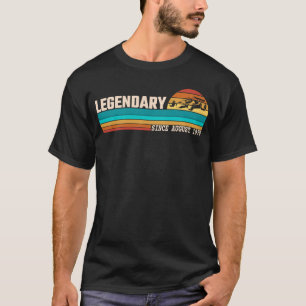 Gokart Driver Legend Seit August 1970 Geburtstag T-Shirt