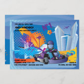 GoKart-Einladungen Einladung (Vorne/Hinten)