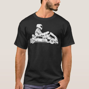 Gokart Kart Racing Driver Karting Retro Geschenk 3 T-Shirt