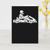 GoKart Kart Racing Driver Karting Retro Geschenk Karte (Gelbe Blume)