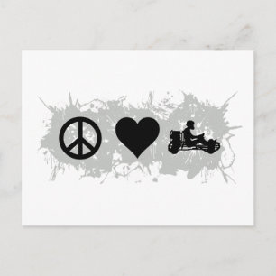 Gokart Postkarte