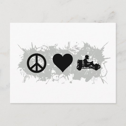 Gokart Postkarte (Vorderseite)