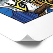 Goku geladen VS Vegeta Poster (Ecke)