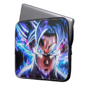 Goku Ultra Instinct Electronics Bag – Anime Tech Laptopschutzhülle (Vorderseite Links)