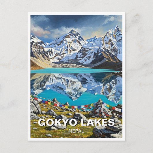 Gokyo Seen Nepal Postcard Postkarte (Vorderseite)