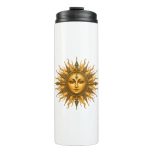 Gol Bano Kollektion   Persische goldene Sonnen-Tri Thermosbecher