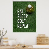Gol Funny Quotes für Golfer Poster (Küche)