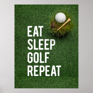 Gol Funny Quotes für Golfer Poster