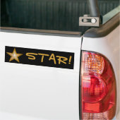 Gol Star 'STAR' Autoaufkleber schwarz (Auf Lkw)
