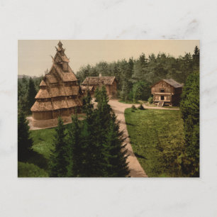 Gol Stave Church, Oslo, Norwegen Postkarte