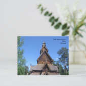 Gol stave church postcard #1 postkarte (Stehend Vorderseite)