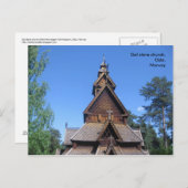 Gol stave church postcard #1 postkarte (Vorne/Hinten)