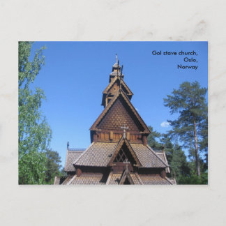 Gol stave church postcard #1 postkarte
