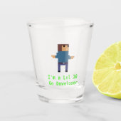 GoLang Developer Shot Glass Schnapsglas (Vorderseite)