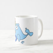 Golang Gopher Docker Einhorn mit Kubernetes Kaffeetasse (VorderseiteRechts)