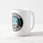Golang Gopher, Go-Sprachenmaskottchen. Programmier Kaffeetasse (VorderseiteRechts)