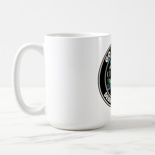Golang Gopher, Go-Sprachenmaskottchen. Programmier Kaffeetasse (Links)