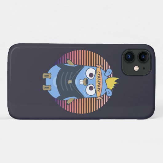 Golang Gopher im Cyberpunk-Stil Case-Mate iPhone Hülle (Rückseite (Horizontal))