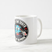 Golang Gopher Maskottchen Programmier-Dämon Kaffeetasse (VorderseiteRechts)