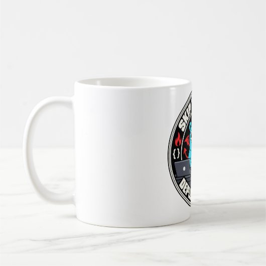 Golang Gopher Maskottchen Programmier-Dämon Kaffeetasse (Links)