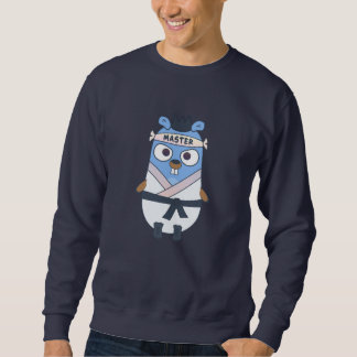Golang gopher master karate - ninja sweatshirt