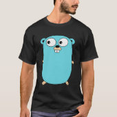 Golang Gopher Programmer Hoodie T-Shirt (Vorderseite)