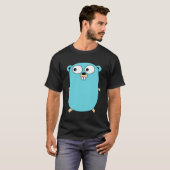 Golang Gopher Programmer Hoodie T-Shirt (Vorne ganz)