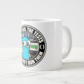Golang Gopher Test Meme Jumbo-Tasse (Vorderseite Rechts)