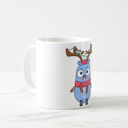 Golang-Goppentier Kaffeetasse (Vorderseite Links)