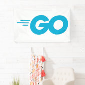 Golang-Logo (Go-Programmiersprache) Banner (Insitu)