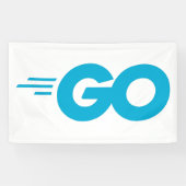 Golang-Logo (Go-Programmiersprache) Banner (Horizontal)