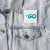 Golang-Logo (Go-Programmiersprache) Button (Beispiel)
