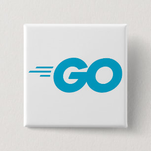 Golang-Logo (Go-Programmiersprache) Button