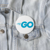Golang-Logo (Go-Programmiersprache) Button (Beispiel)