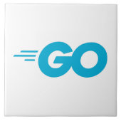 Golang-Logo (Go-Programmiersprache) Fliese (Vorderseite)