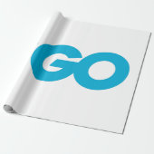 Golang-Logo (Go-Programmiersprache) Geschenkpapier (Ungerollt)