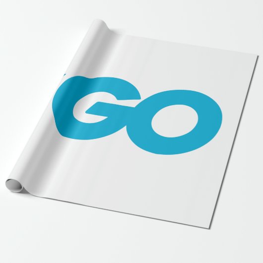 Golang-Logo (Go-Programmiersprache) Geschenkpapier (Ungerollt)