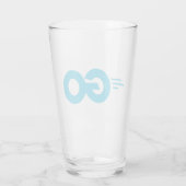 Golang-Logo (Go-Programmiersprache) Glas (Rückseite)