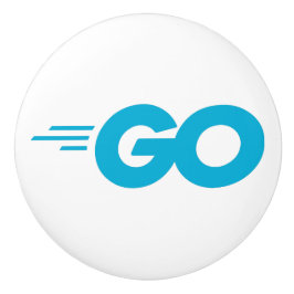 Golang-Logo (Go-Programmiersprache) Keramikknauf