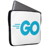 Golang-Logo (Go-Programmiersprache) Laptopschutzhülle (Vorne Rechts)